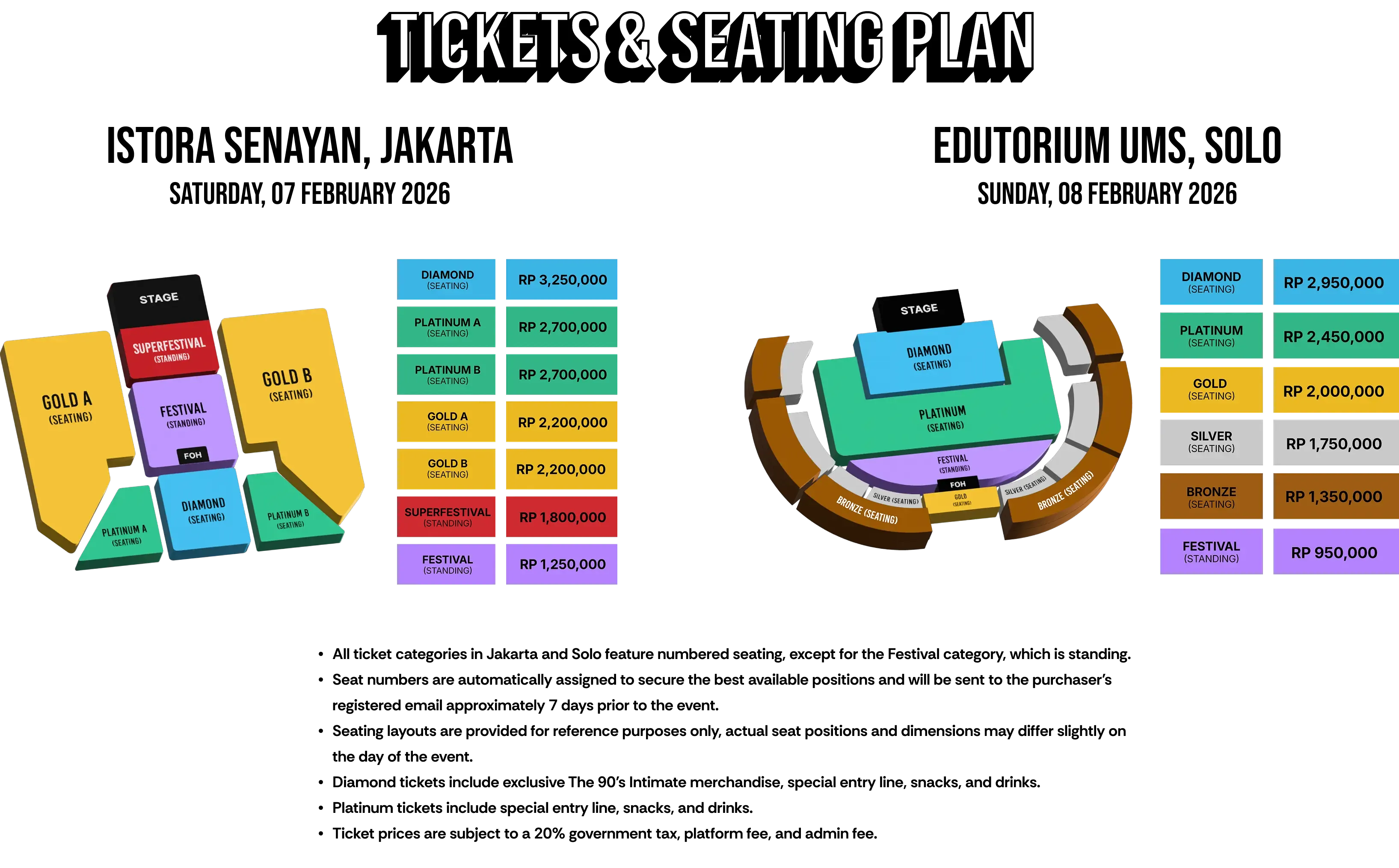 Tickets Seating Plan
